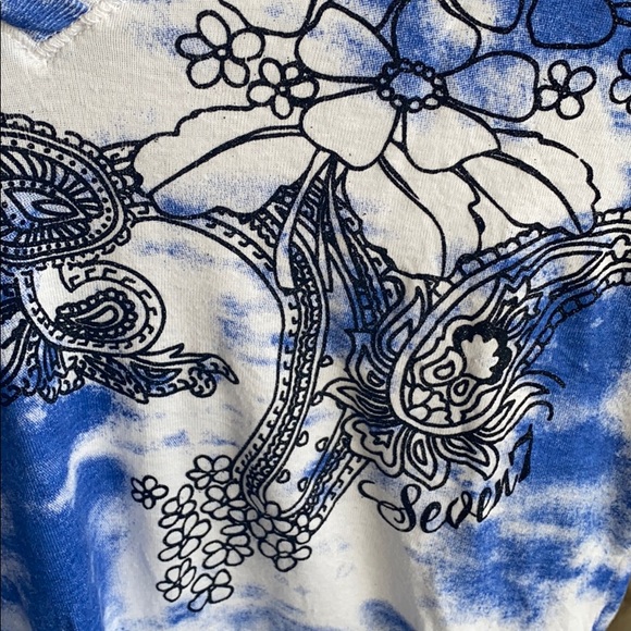 Seven7 3/4 sleeve shirt with hood - Picture 3 of 5